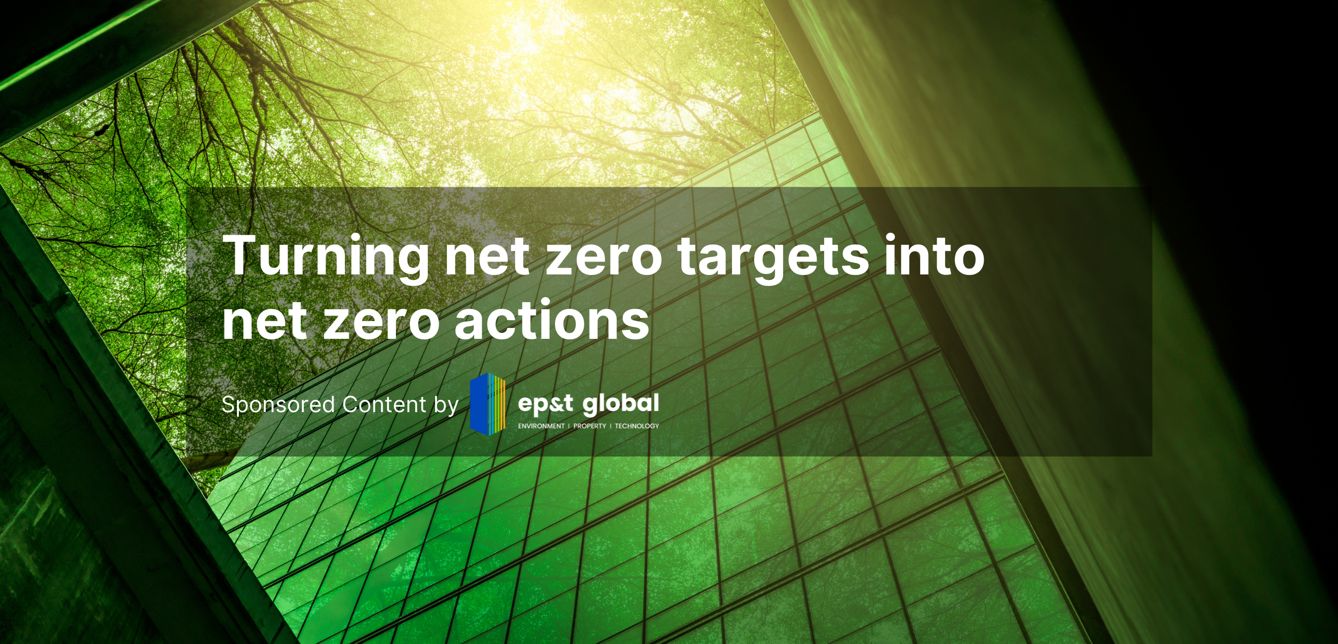 Turning net zero targets into net zero actions.